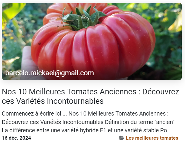 Meilleures tomates anciennes